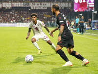 Valentino Lazaro of Torino Fc during the Serie A TIM match between US Salernitana and Torino FC in Salerno, Italy, on September 18, 2023. (