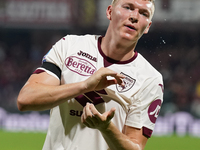 Perr Schuurs of Torino Fc during the Serie A TIM match between US Salernitana and Torino FC in Salerno, Italy, on September 18, 2023. (