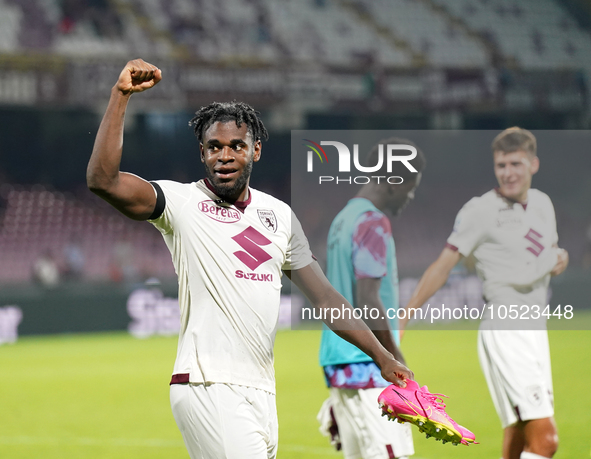 Duvan Zapata of Torino Fc during the Serie A TIM match between US Salernitana and Torino FC in Salerno, Italy, on September 18, 2023. 