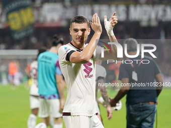 Nemanja Radonjic of Torino Fc during the Serie A TIM match between US Salernitana and Torino FC in Salerno, Italy, on September 18, 2023. (