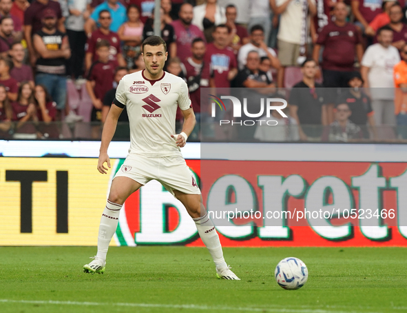 Alessandro Buongiorno of Torino Fc during the Serie A TIM match between US Salernitana and Torino FC in Salerno, Italy, on September 18, 202...