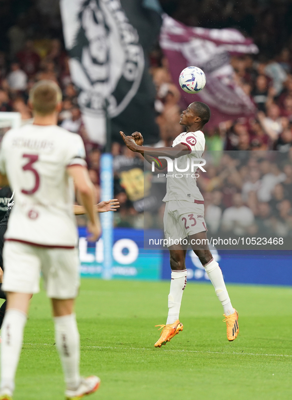 Demba Seck of Torino Fc during the Serie A TIM match between US Salernitana and Torino FC in Salerno, Italy, on September 18, 2023. 