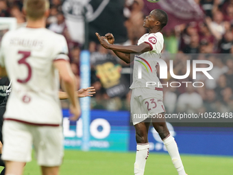 Demba Seck of Torino Fc during the Serie A TIM match between US Salernitana and Torino FC in Salerno, Italy, on September 18, 2023. (