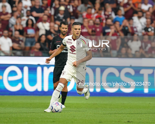 Samuele Ricci of Torino Fc during the Serie A TIM match between US Salernitana and Torino FC in Salerno, Italy, on September 18, 2023. 