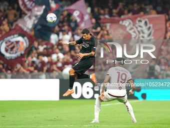 Domagoj Bradaric of Us Salernitana 1919 during the Serie A TIM match between US Salernitana and Torino FC in Salerno, Italy, on September 18...