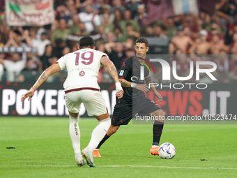 Domagoj Bradaric of Us Salernitana 1919 during the Serie A TIM match between US Salernitana and Torino FC in Salerno, Italy, on September 18...