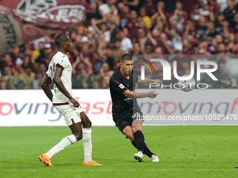 Lorenzo Pirola of Us Salernitana 1919 during the Serie A TIM match between US Salernitana and Torino FC in Salerno, Italy, on September 18,...