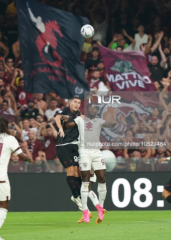 Duvan Zapata of Torino Fc during the Serie A TIM match between US Salernitana and Torino FC in Salerno, Italy, on September 18, 2023. 