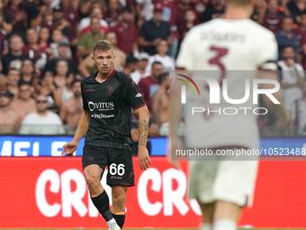 Matteo Lovato of Us Salernitana 1919 during the Serie A TIM match between US Salernitana and Torino FC in Salerno, Italy, on September 18, 2...