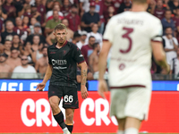 Matteo Lovato of Us Salernitana 1919 during the Serie A TIM match between US Salernitana and Torino FC in Salerno, Italy, on September 18, 2...