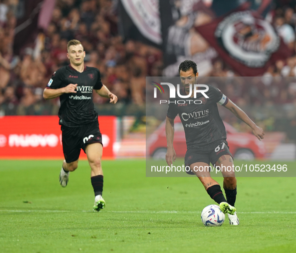 Antonio Candreva of Us Salernitana 1919 during the Serie A TIM match between US Salernitana and Torino FC in Salerno, Italy, on September 18...