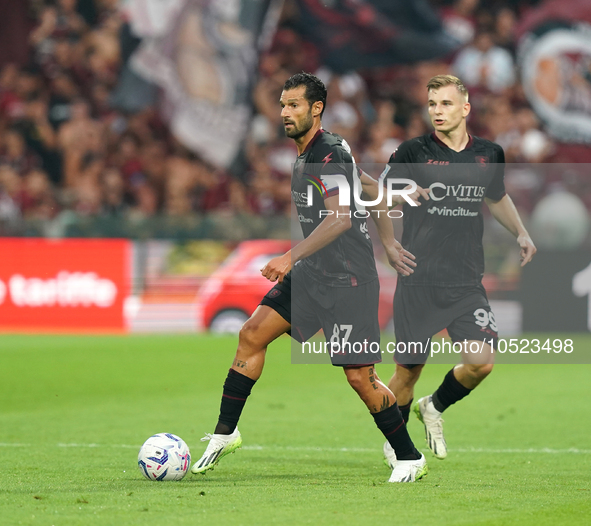 Antonio Candreva of Us Salernitana 1919 during the Serie A TIM match between US Salernitana and Torino FC in Salerno, Italy, on September 18...