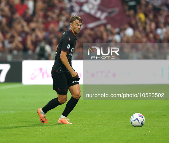 Emil Bohinen of Us Salernitana 1919 during the Serie A TIM match between US Salernitana and Torino FC in Salerno, Italy, on September 18, 20...