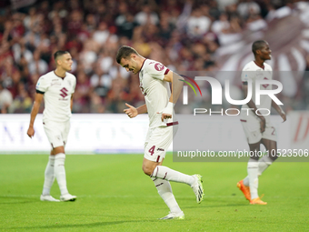 Alessandro Buongiorno of Torino Fc during the Serie A TIM match between US Salernitana and Torino FC in Salerno, Italy, on September 18, 202...