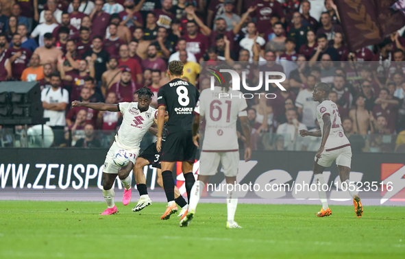 Duvan Zapata of Torino Fc during the Serie A TIM match between US Salernitana and Torino FC in Salerno, Italy, on September 18, 2023. 