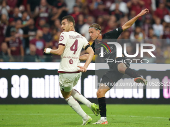 Erik Botheim of Us Salernitana 1919 during the Serie A TIM match between US Salernitana and Torino FC in Salerno, Italy, on September 18, 20...