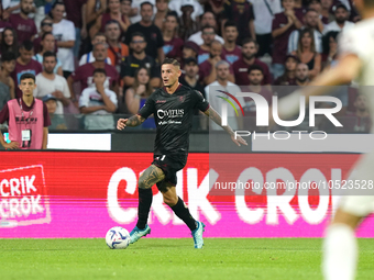 Pasquale Mazzocchi of Us Salernitana 1919 during the Serie A TIM match between US Salernitana and Torino FC in Salerno, Italy, on September...