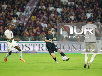 Lorenzo Pirola of Us Salernitana 1919 during the Serie A TIM match between US Salernitana and Torino FC in Salerno, Italy, on September 18,...