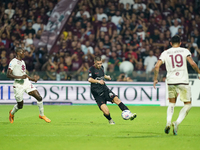 Lorenzo Pirola of Us Salernitana 1919 during the Serie A TIM match between US Salernitana and Torino FC in Salerno, Italy, on September 18,...