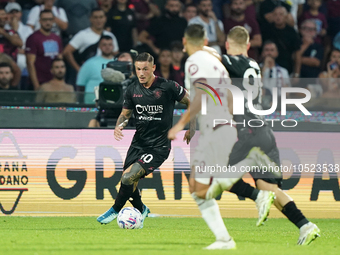 Pasquale Mazzocchi of Us Salernitana 1919 during the Serie A TIM match between US Salernitana and Torino FC in Salerno, Italy, on September...