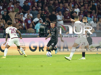 Pasquale Mazzocchi of Us Salernitana 1919 during the Serie A TIM match between US Salernitana and Torino FC in Salerno, Italy, on September...