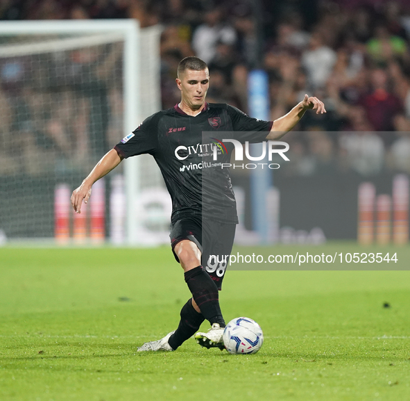 Lorenzo Pirola of Us Salernitana 1919 during the Serie A TIM match between US Salernitana and Torino FC in Salerno, Italy, on September 18,...