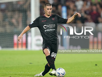 Lorenzo Pirola of Us Salernitana 1919 during the Serie A TIM match between US Salernitana and Torino FC in Salerno, Italy, on September 18,...