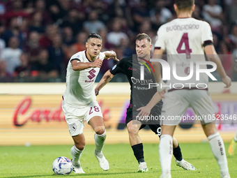 Mateusz Legowski of Us Salernitana 1919 during the Serie A TIM match between US Salernitana and Torino FC in Salerno, Italy, on September 18...