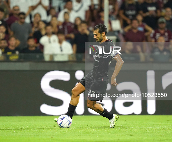 Antonio Candreva of Us Salernitana 1919 during the Serie A TIM match between US Salernitana and Torino FC in Salerno, Italy, on September 18...