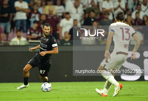 Antonio Candreva of Us Salernitana 1919 during the Serie A TIM match between US Salernitana and Torino FC in Salerno, Italy, on September 18...