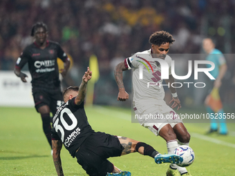 Valentino Lazaro of Torino Fc during the Serie A TIM match between US Salernitana and Torino FC in Salerno, Italy, on September 18, 2023. (