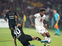 Valentino Lazaro of Torino Fc during the Serie A TIM match between US Salernitana and Torino FC in Salerno, Italy, on September 18, 2023. (