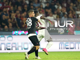 Lorenzo Pirola of Us Salernitana 1919 during the Serie A TIM match between US Salernitana and Torino FC in Salerno, Italy, on September 18,...