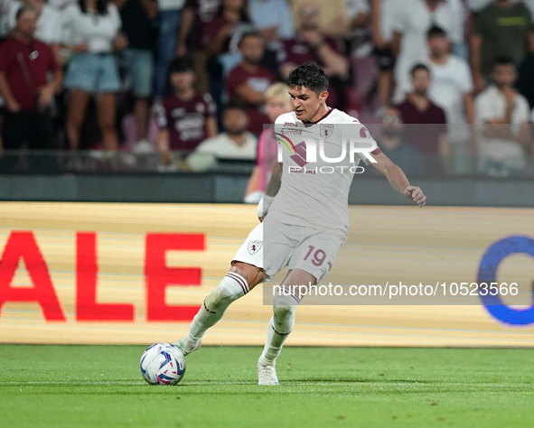 Raoul Bellanova of Torino Fc during the Serie A TIM match between US Salernitana and Torino FC in Salerno, Italy, on September 18, 2023. 