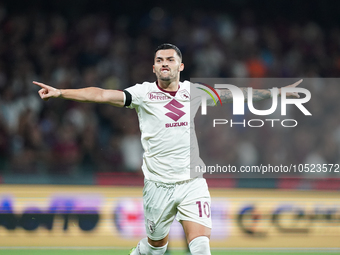 Nemanja Radonjic of Torino Fc during the Serie A TIM match between US Salernitana and Torino FC in Salerno, Italy, on September 18, 2023. (