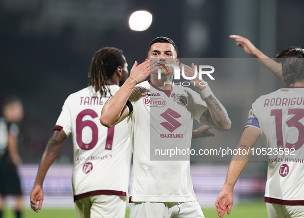 Nemanja Radonjic of Torino Fc during the Serie A TIM match between US Salernitana and Torino FC in Salerno, Italy, on September 18, 2023. 