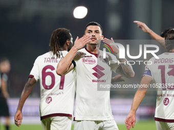 Nemanja Radonjic of Torino Fc during the Serie A TIM match between US Salernitana and Torino FC in Salerno, Italy, on September 18, 2023. (