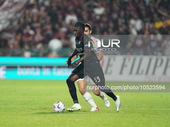 Loum Tchaouna of Us Salernitana 1919 during the Serie A TIM match between US Salernitana and Torino FC in Salerno, Italy, on September 18, 2...