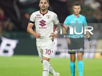 Nemanja Radonjic of Torino Fc during the Serie A TIM match between US Salernitana and Torino FC in Salerno, Italy, on September 18, 2023. (