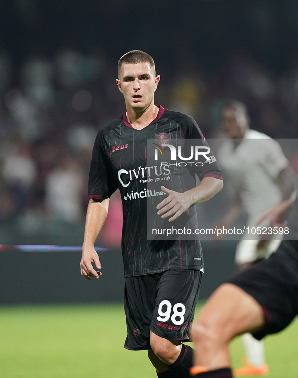 Lorenzo Pirola of Us Salernitana 1919 during the Serie A TIM match between US Salernitana and Torino FC in Salerno, Italy, on September 18,...