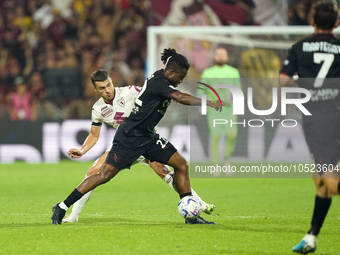 Loum Tchaouna of Us Salernitana 1919 during the Serie A TIM match between US Salernitana and Torino FC in Salerno, Italy, on September 18, 2...