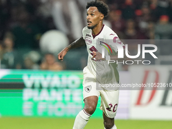 Valentino Lazaro of Torino Fc during the Serie A TIM match between US Salernitana and Torino FC in Salerno, Italy, on September 18, 2023. (