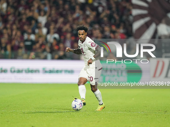 Valentino Lazaro of Torino Fc during the Serie A TIM match between US Salernitana and Torino FC in Salerno, Italy, on September 18, 2023. (