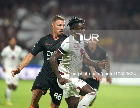 Duvan Zapata of Torino Fc during the Serie A TIM match between US Salernitana and Torino FC in Salerno, Italy, on September 18, 2023. 