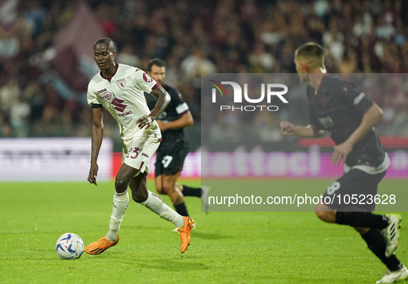 Demba Seck of Torino Fc during the Serie A TIM match between US Salernitana and Torino FC in Salerno, Italy, on September 18, 2023. 