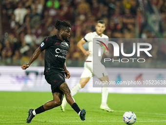 Loum Tchaouna of Us Salernitana 1919 during the Serie A TIM match between US Salernitana and Torino FC in Salerno, Italy, on September 18, 2...