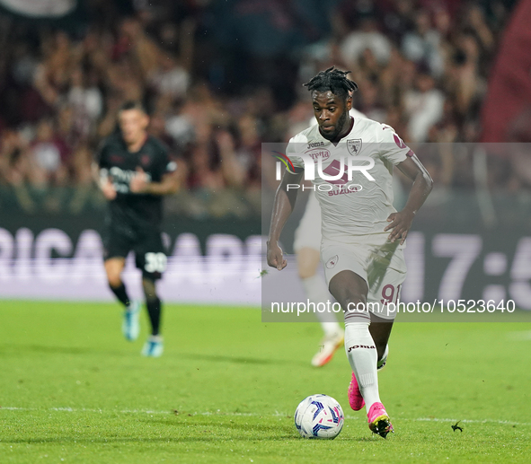 Duvan Zapata of Torino Fc during the Serie A TIM match between US Salernitana and Torino FC in Salerno, Italy, on September 18, 2023. 