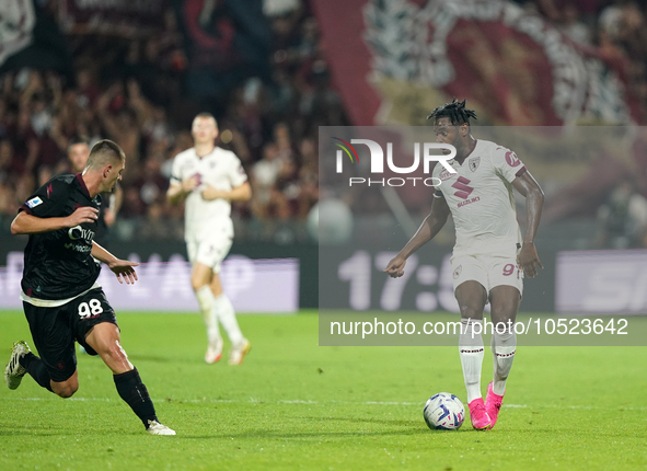 Duvan Zapata of Torino Fc during the Serie A TIM match between US Salernitana and Torino FC in Salerno, Italy, on September 18, 2023. 