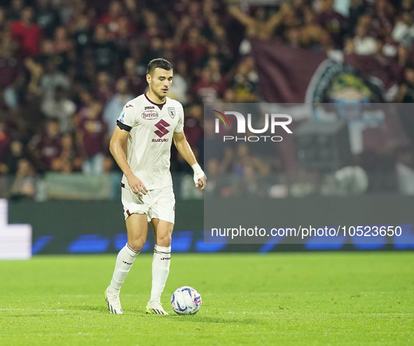 Alessandro Buongiorno of Torino Fc during the Serie A TIM match between US Salernitana and Torino FC in Salerno, Italy, on September 18, 202...