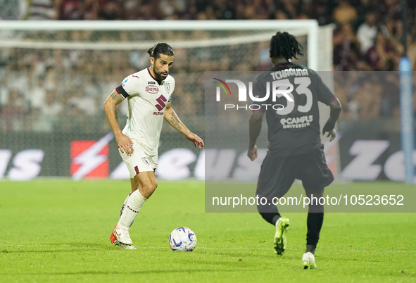 Ricardo Rodríguez of Torino Fc during the Serie A TIM match between US Salernitana and Torino FC in Salerno, Italy, on September 18, 2023. 